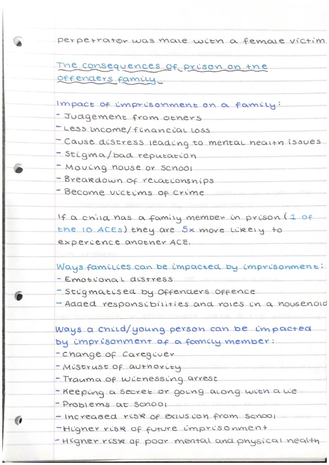 Crime and the law.
Causes of crime
Social/Environmental factors - Upbring and
Surroundings may contribute to criminal
activity.
- Drugs and 