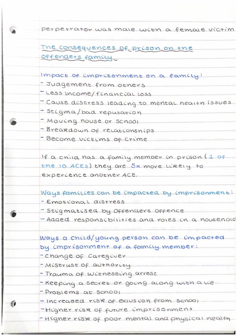 Crime and the law.
Causes of crime
Social/Environmental factors - Upbring and
Surroundings may contribute to criminal
activity.
- Drugs and 