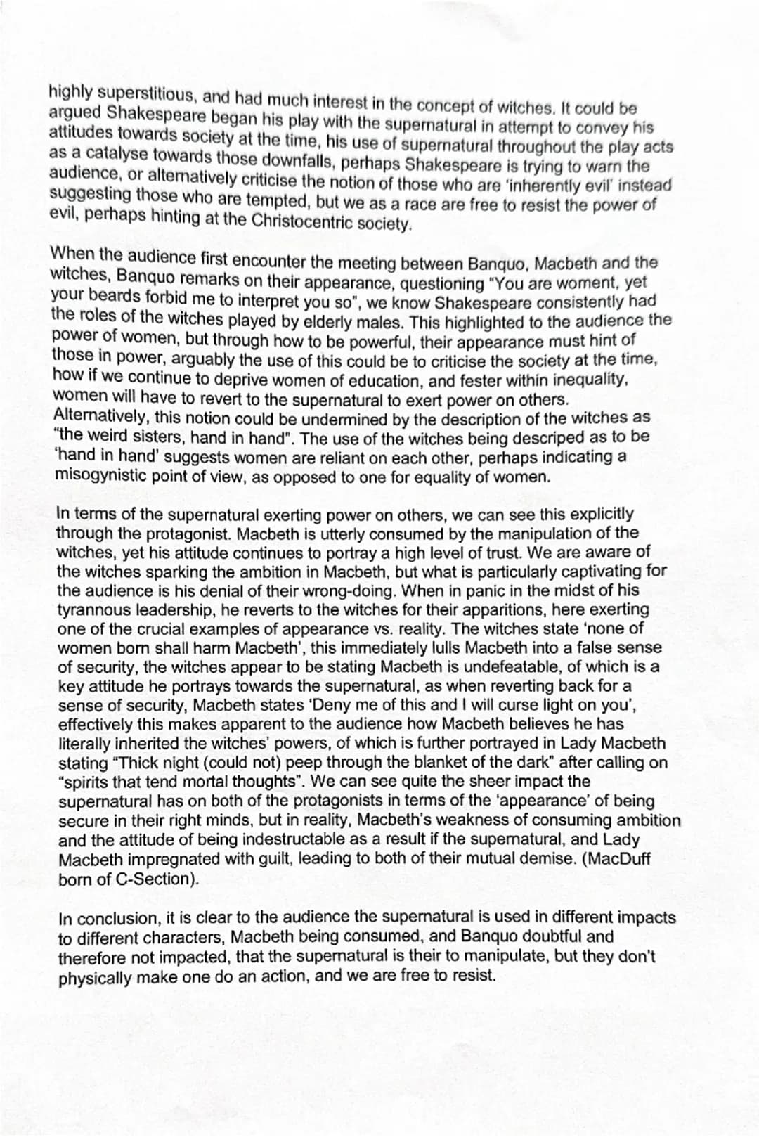 Read the following extract from Act 1 Scene 3 of Macbeth and then answer the question
that follows.
At this point in the play, after receivi