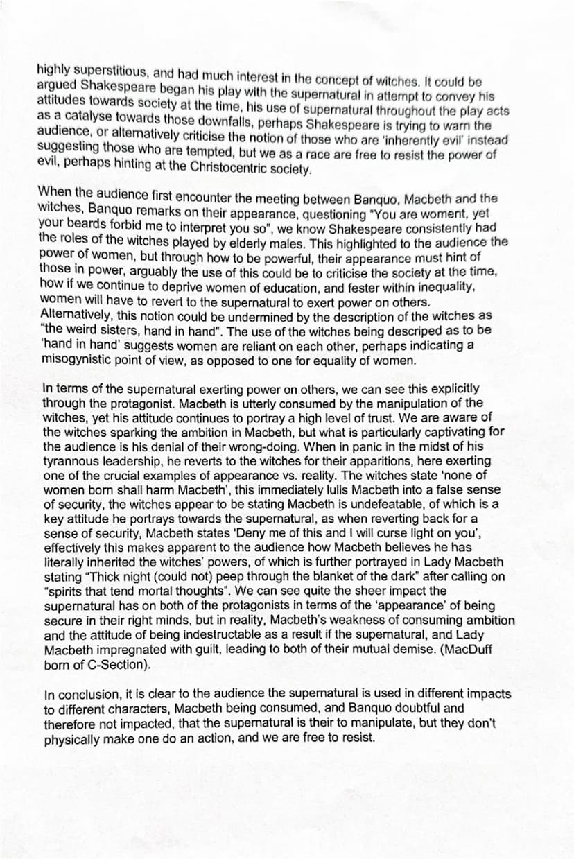 Read the following extract from Act 1 Scene 3 of Macbeth and then answer the question
that follows.
At this point in the play, after receivi