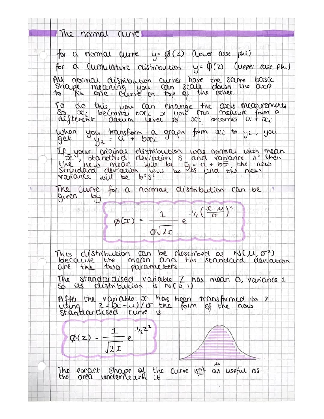 Normal Distributions:
The
which
O
μ-30 μ-20 μ-0
-3
Standard deviation away from mean
means
mean
1
u
-2 -1 O 1
value
given by
getting a value