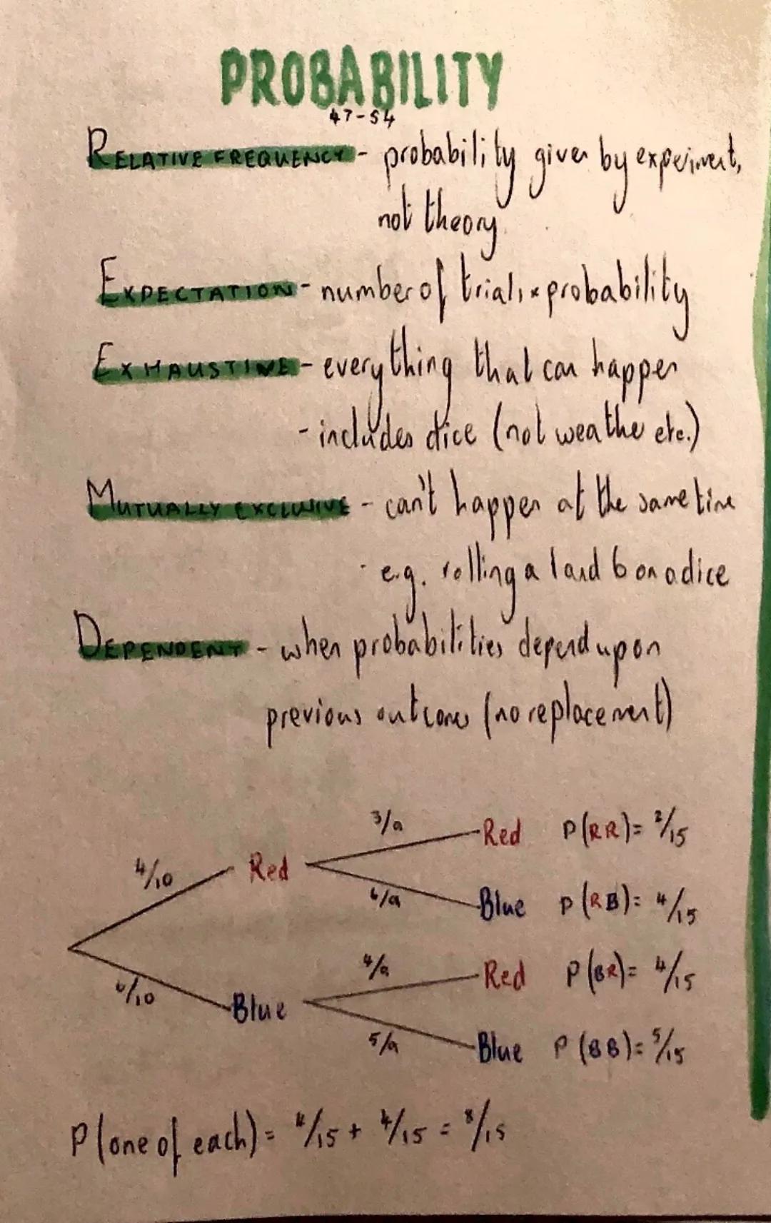 probabilily giver by experiments,
not theory
EXERCITATIONS - number of triali - probability
a
EXAMINATION - everything that can happer
-incl