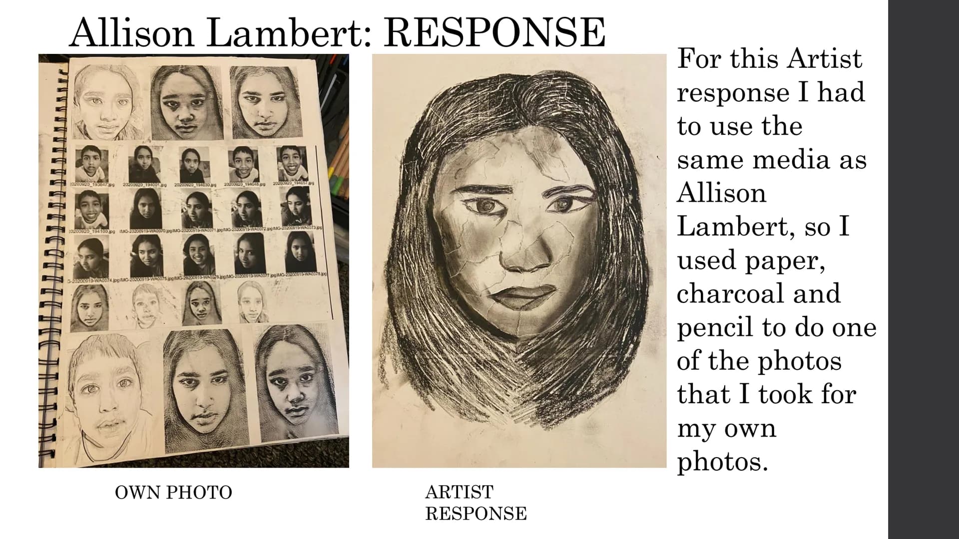 ART COURSEWORK
PRESENTATION
By Samira Choudhury Henry Moore:
Artist
research
This is a
Henry Moore
Artist
research page
and an A3
artist cop