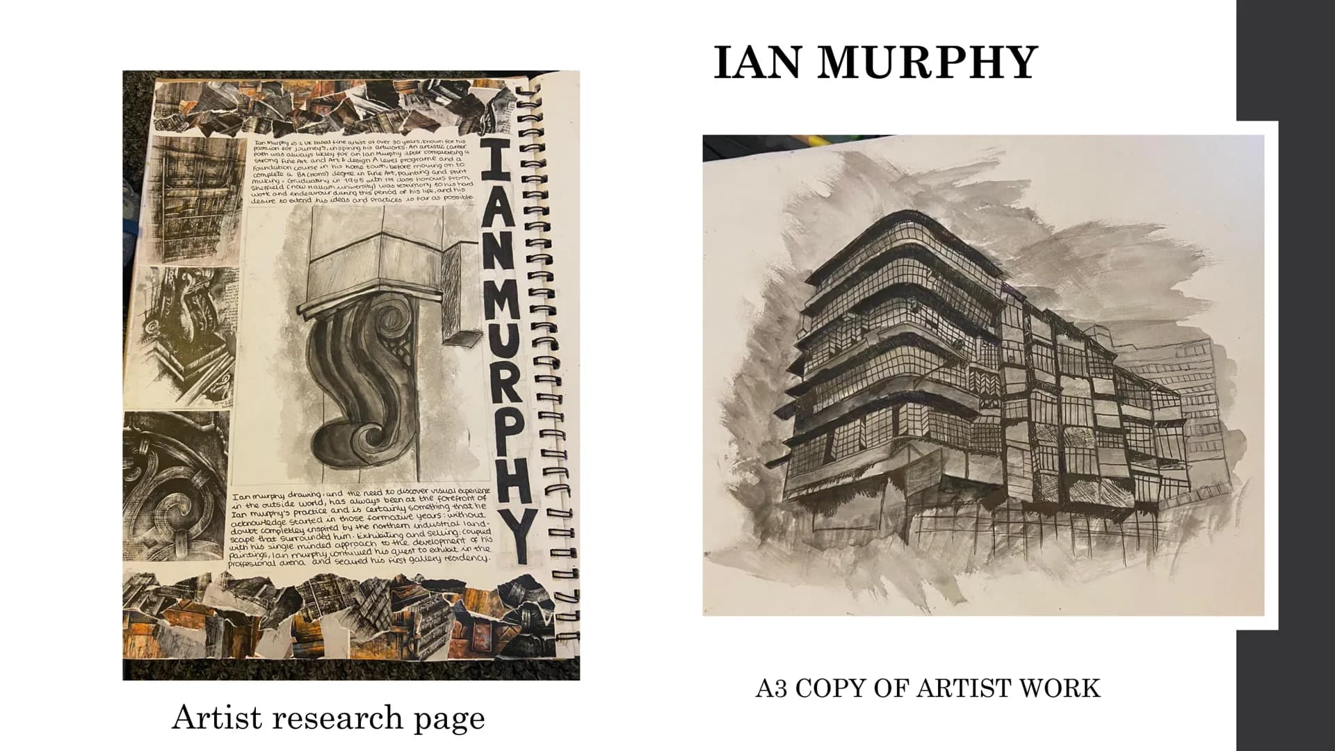 ART COURSEWORK
PRESENTATION
By Samira Choudhury Henry Moore:
Artist
research
This is a
Henry Moore
Artist
research page
and an A3
artist cop