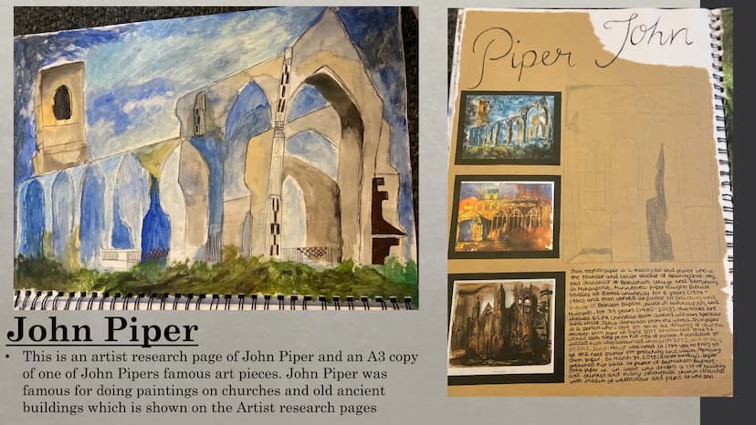 ART COURSEWORK
PRESENTATION
By Samira Choudhury Henry Moore:
Artist
research
This is a
Henry Moore
Artist
research page
and an A3
artist cop