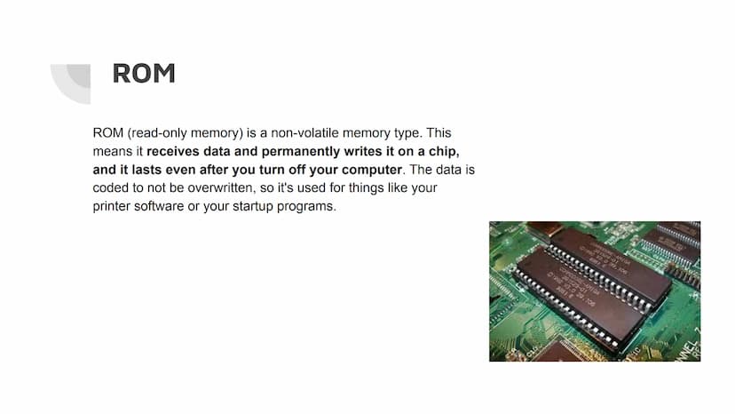 Things Inside Of A Computer
5: PROCESSOR
A processor (CPU) is the logic circuitry that responds to
and processes the basic instructions that