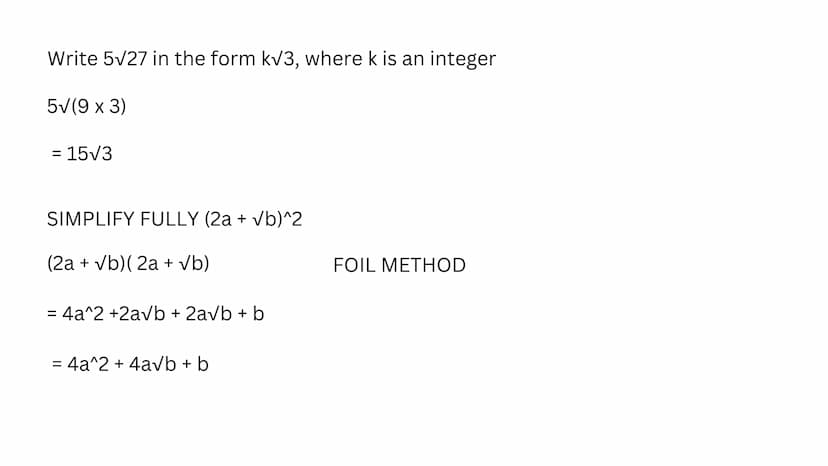 MATH REVISION
Non Calculator topics Work out an estimate for the value of
1 Significant figure
297 -> 300
9.44 -> 9
0.503 -> 0.5
297 × 9.44
