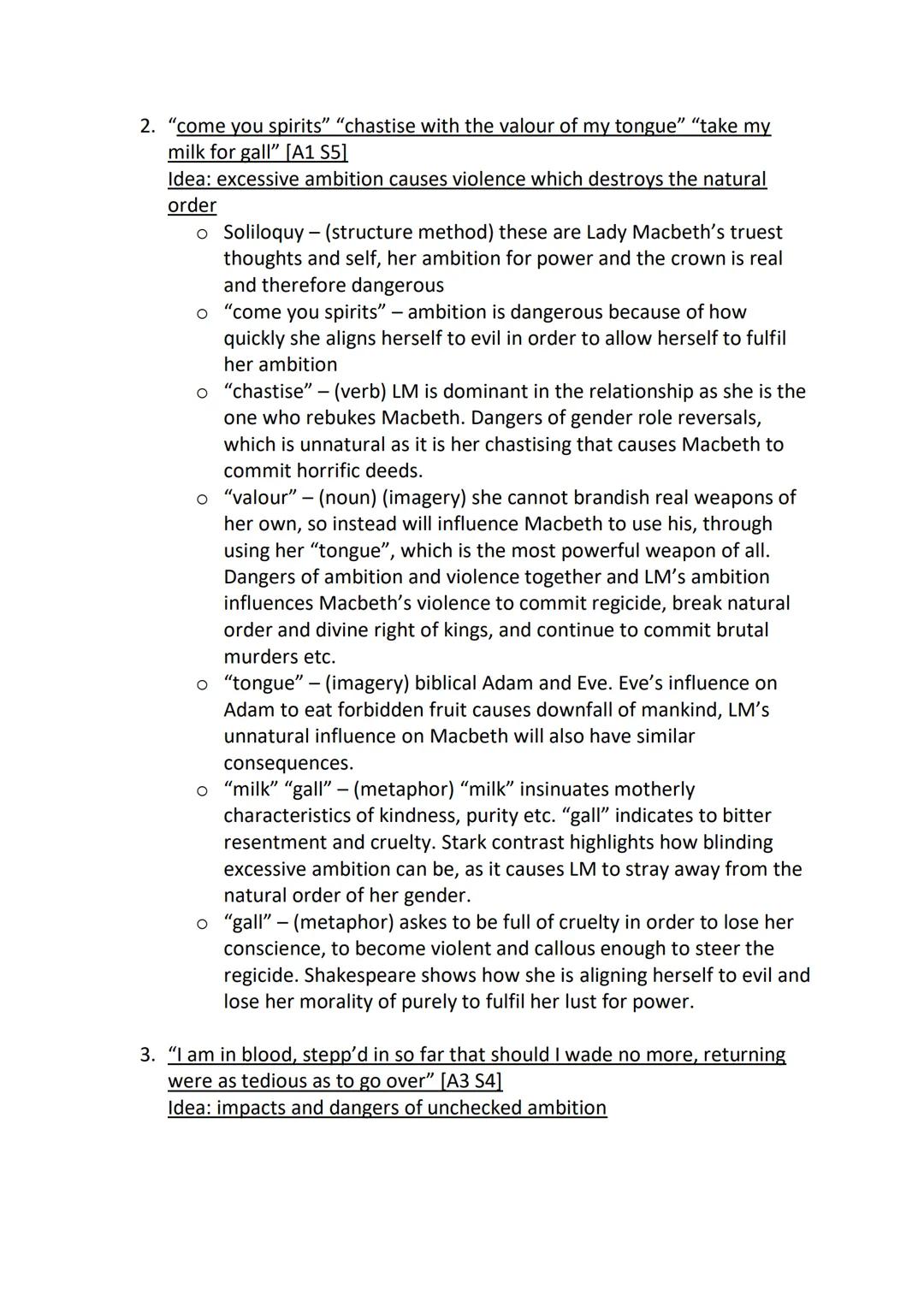 Natural order

Throughout 'Macbeth', Shakespeare foregrounds strong ideas of natural order
and how excessive ambition can cause a person to 