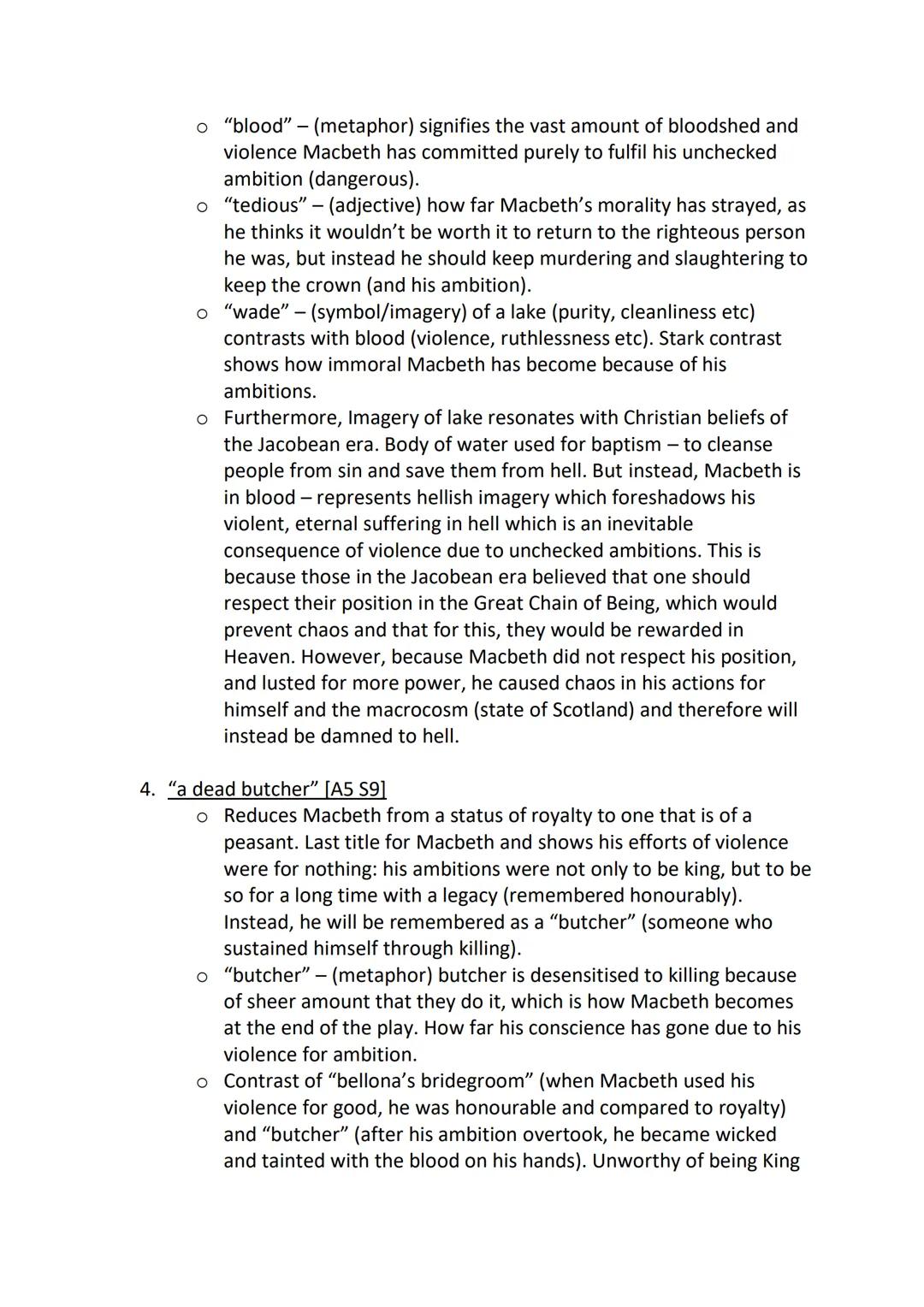 Natural order

Throughout 'Macbeth', Shakespeare foregrounds strong ideas of natural order
and how excessive ambition can cause a person to 