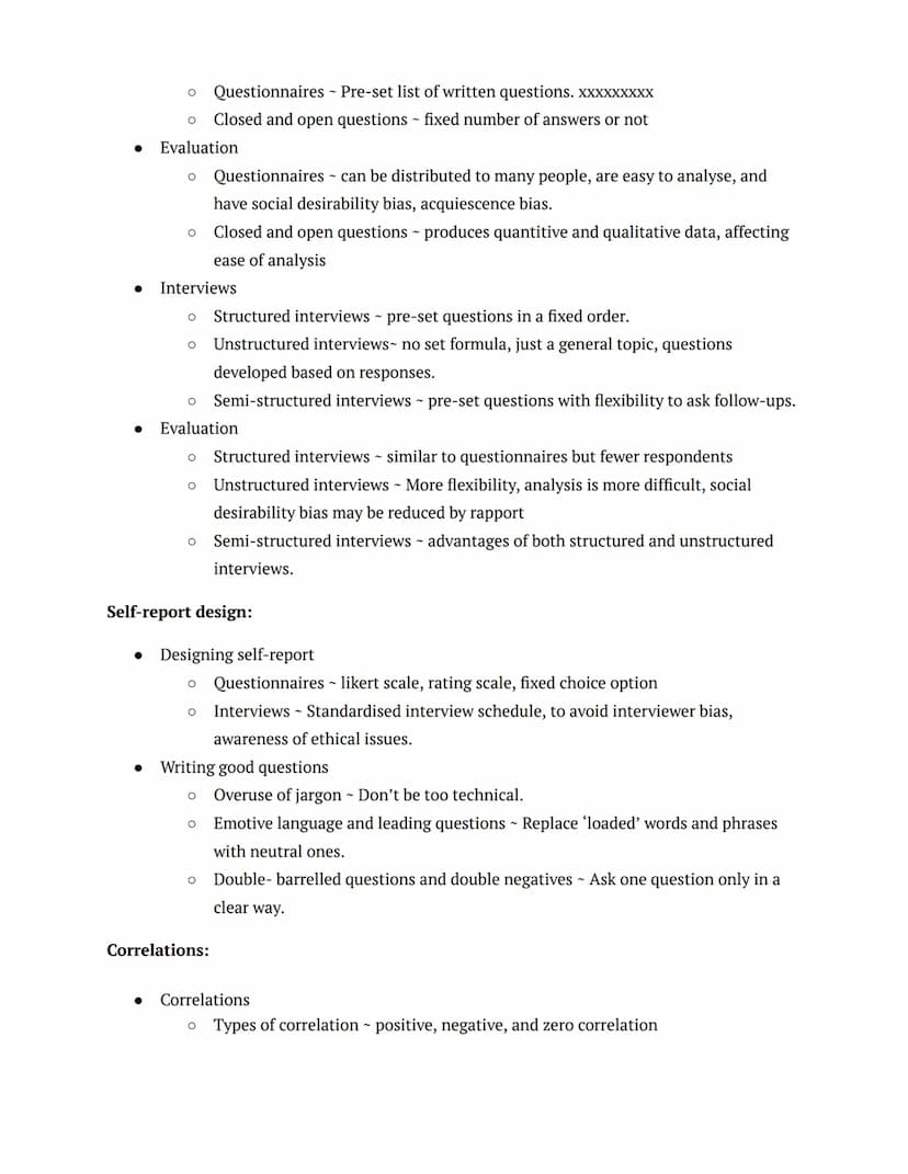 REVISION SUMMARIES:
PSYCHOLOGY
Research methods:
Experimental methods:
• Experimental methods
●
Aim - The purpose of the investigation
O Hyp