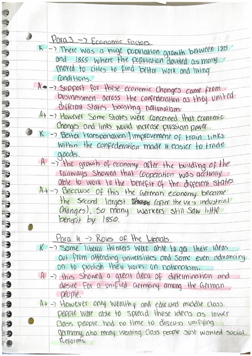 Germany essay 1:
-Reasons for growth of Nationalism:
in
0
Cultural factors
Napoleonic Wars
Economic factors
Military Weakness
Role of the li