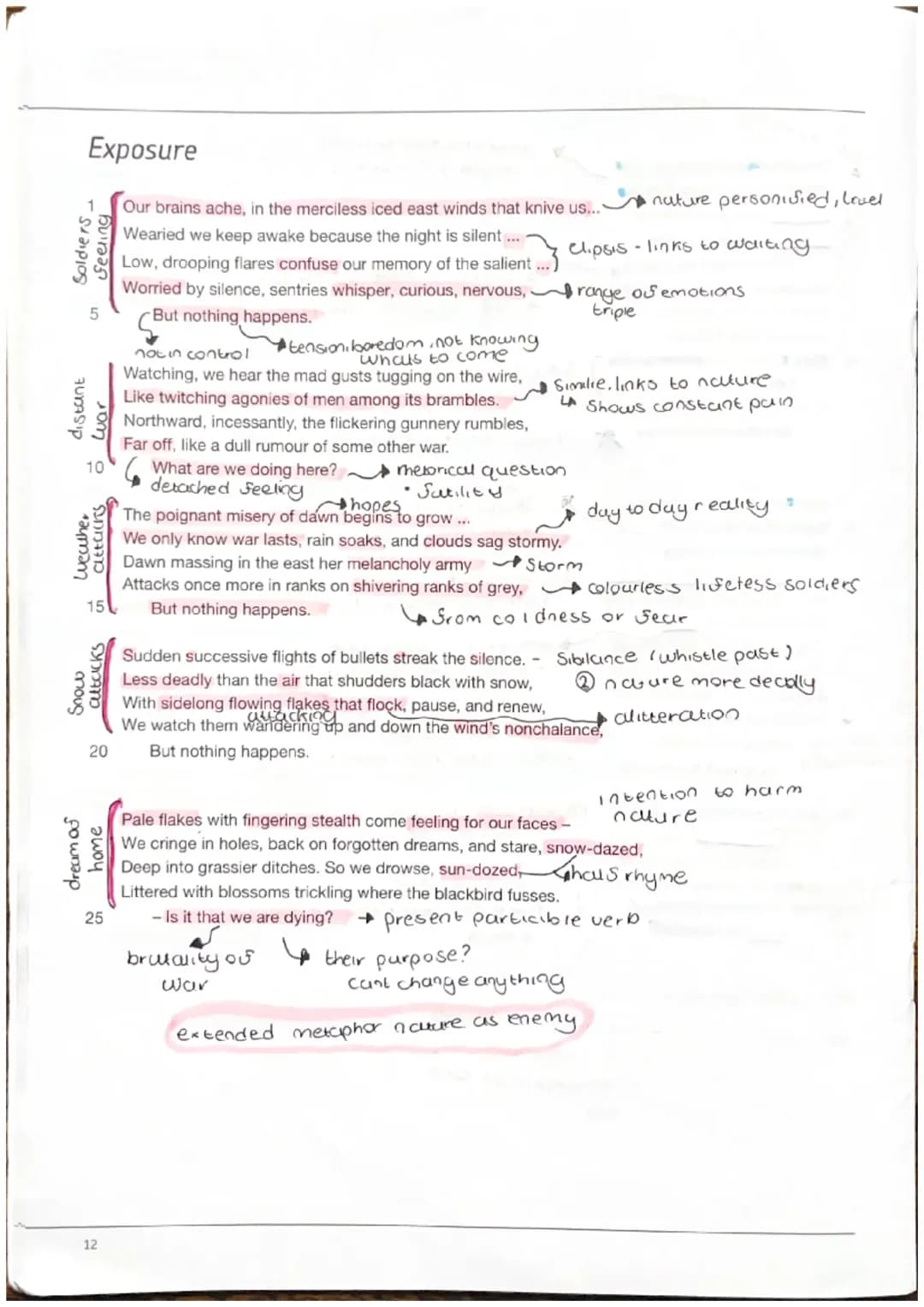 Exposure and Dulce et Decorum Est Easy Analysis