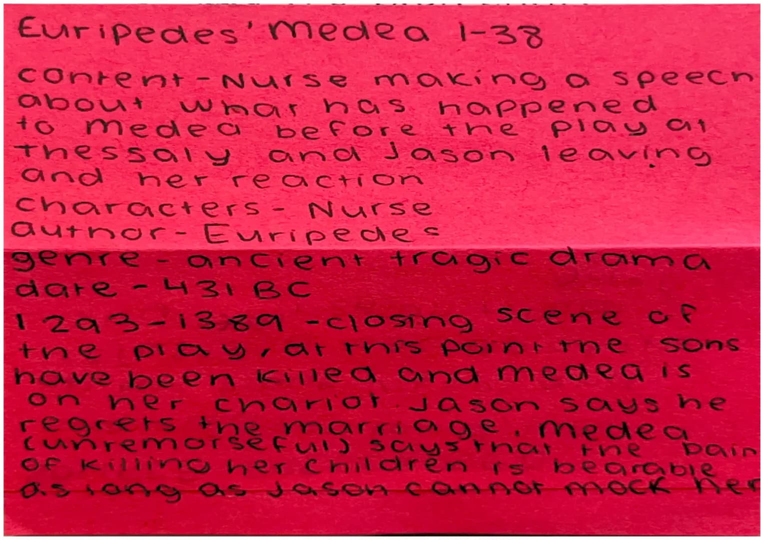 Beliefs and ideas underpinning Greek and Roman reliation I
of medea:
story
-Jason goes to colchis to retreive the Golden Fleece his holl-unc