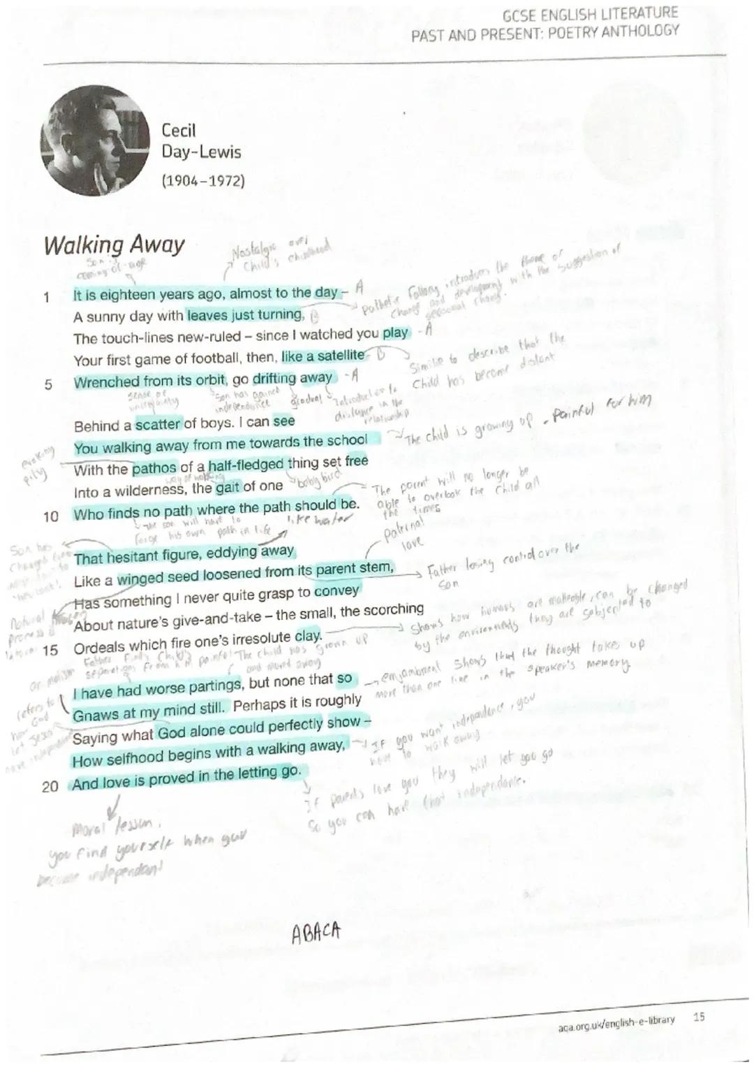Thes-Seperation, Semantic field of death, griet, nature
Context norious romantic poet who was
1816
Societal Convention throughout
was create