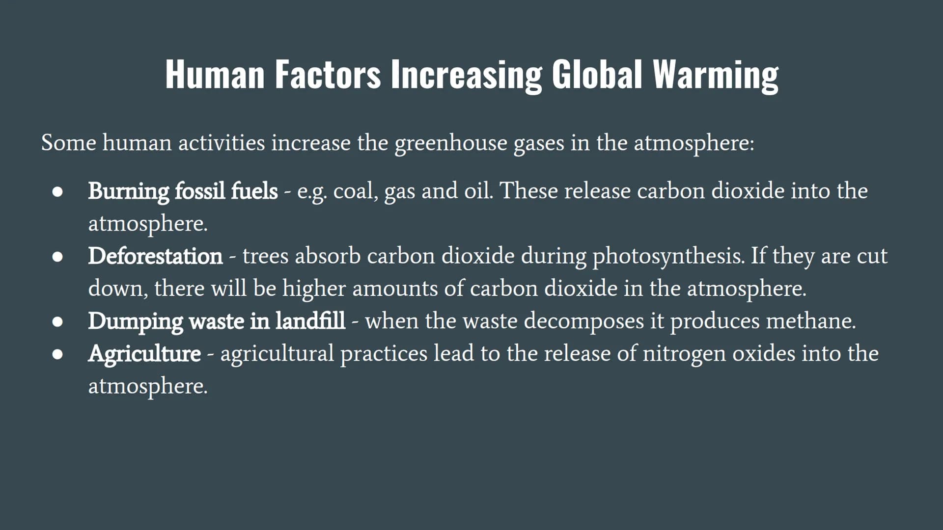 Climate Change and Global Warming
The global climate has been changing since time began and will continue to change
into the future. The Ear