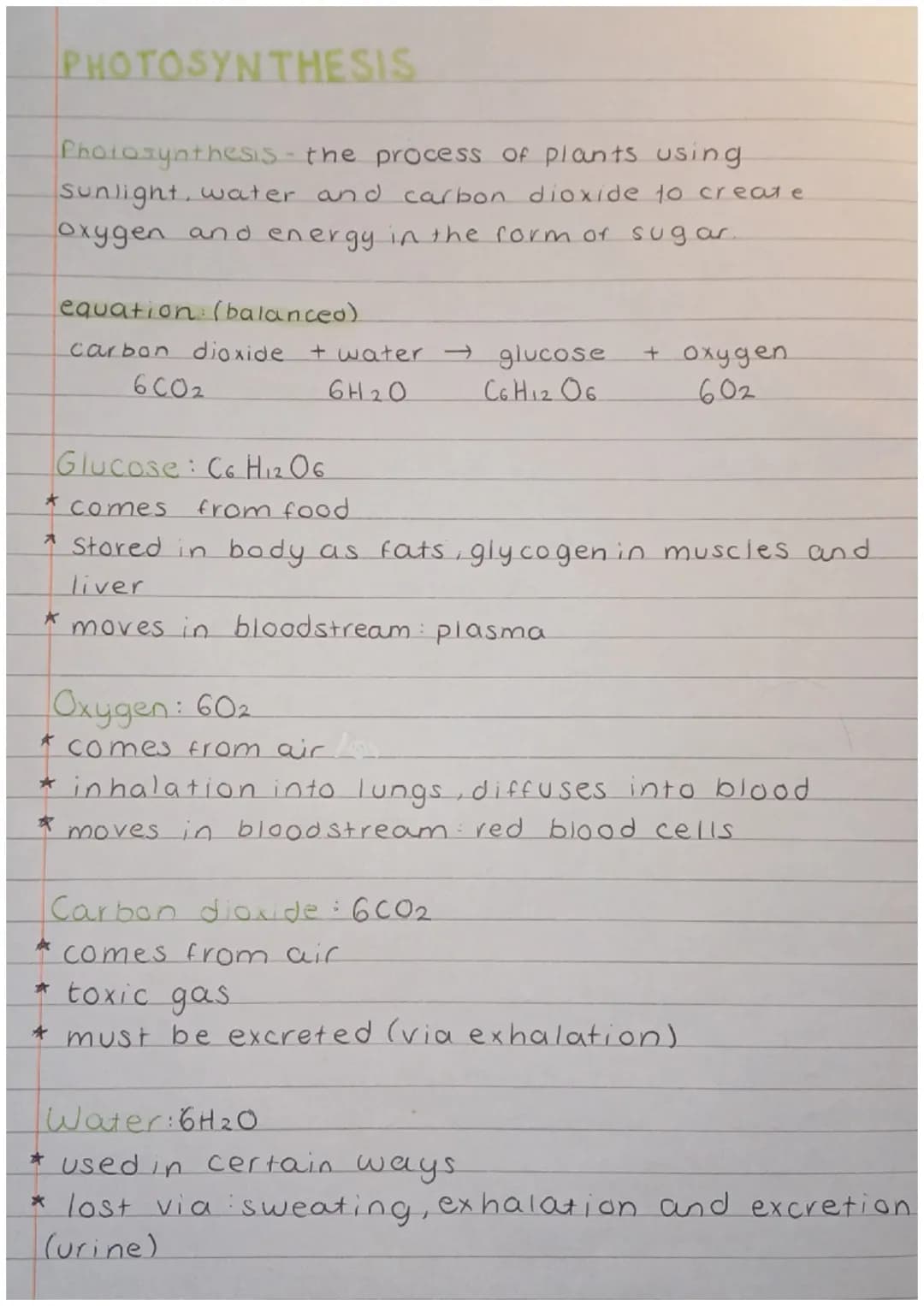 PHOTOSYNTHESIS
A
Photosynthesis the process of plants using
Sunlight, water and carbon dioxide to create
oxygen and energy in the form of su