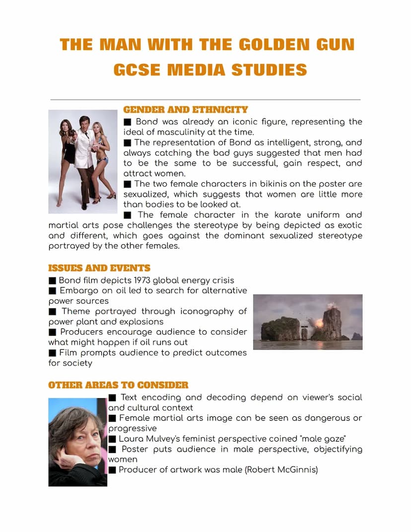THE MAN WITH THE GOLDEN GUN
GCSE MEDIA STUDIES
ROGER MOORE
JAMES BOND 007"
L
TRE
"THE MAN
WITH THE
GOLDEN GUN"
PRODUCT CONTEXT
Released: 19 