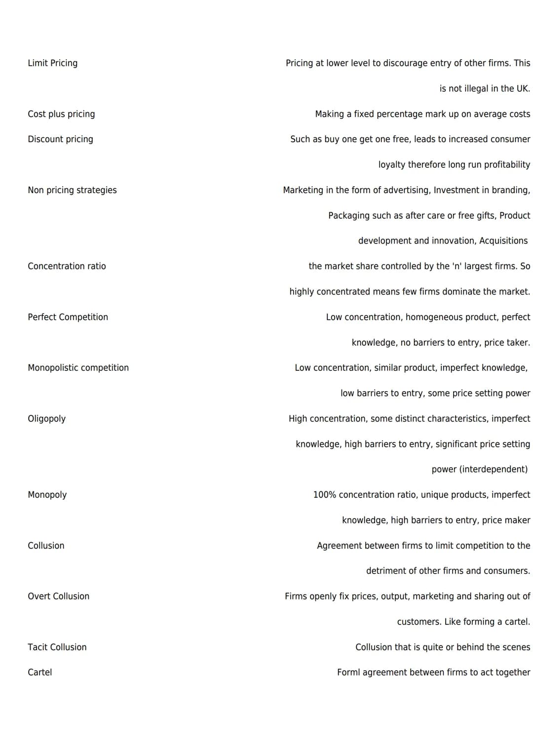 A Level Economics Edexcel Vocabulary
A translation sheet to help you learn all about A Level Economics Vocabulary
Horizontal Integration
Mer
