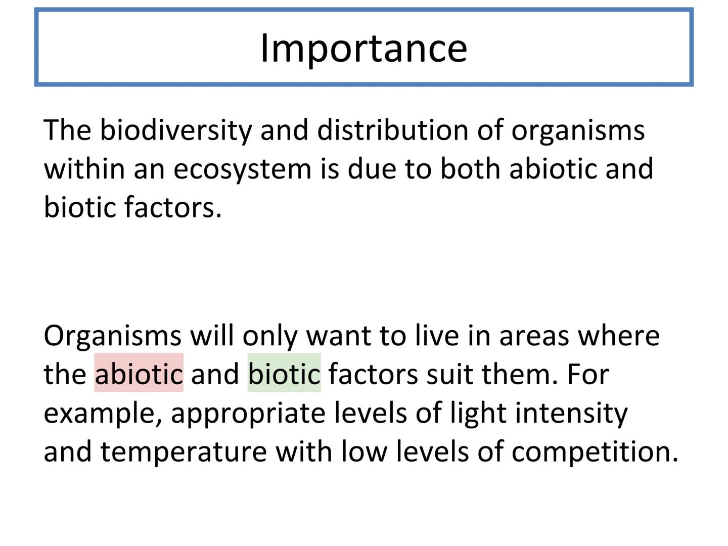 N5 Unit 3 KA2
Distribution of Organisms N5 biology course
1. Cell Biology
2. Multicellular Organisms
3. Life on Earth Unit 3 Life on Earth
1