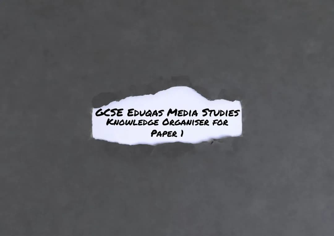 Your Guide to GCSE Eduqas Media Studies Paper 1: Topics, Past Papers & Advertising Language