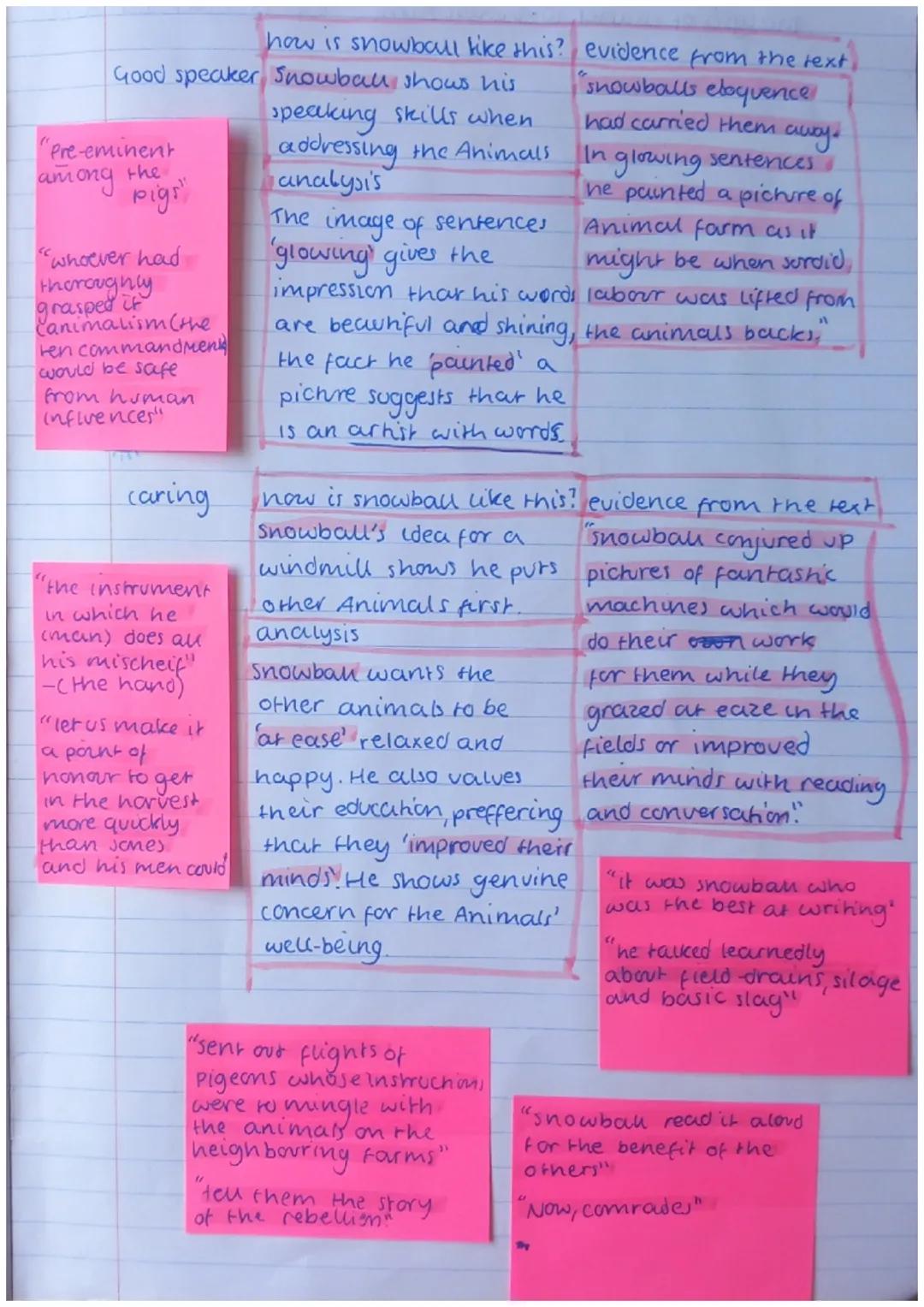 character profile - snowball
S
snowball is more
lively, energehi
and approachable
Snowball was a more vivacious pig than Napoleon, quicker i