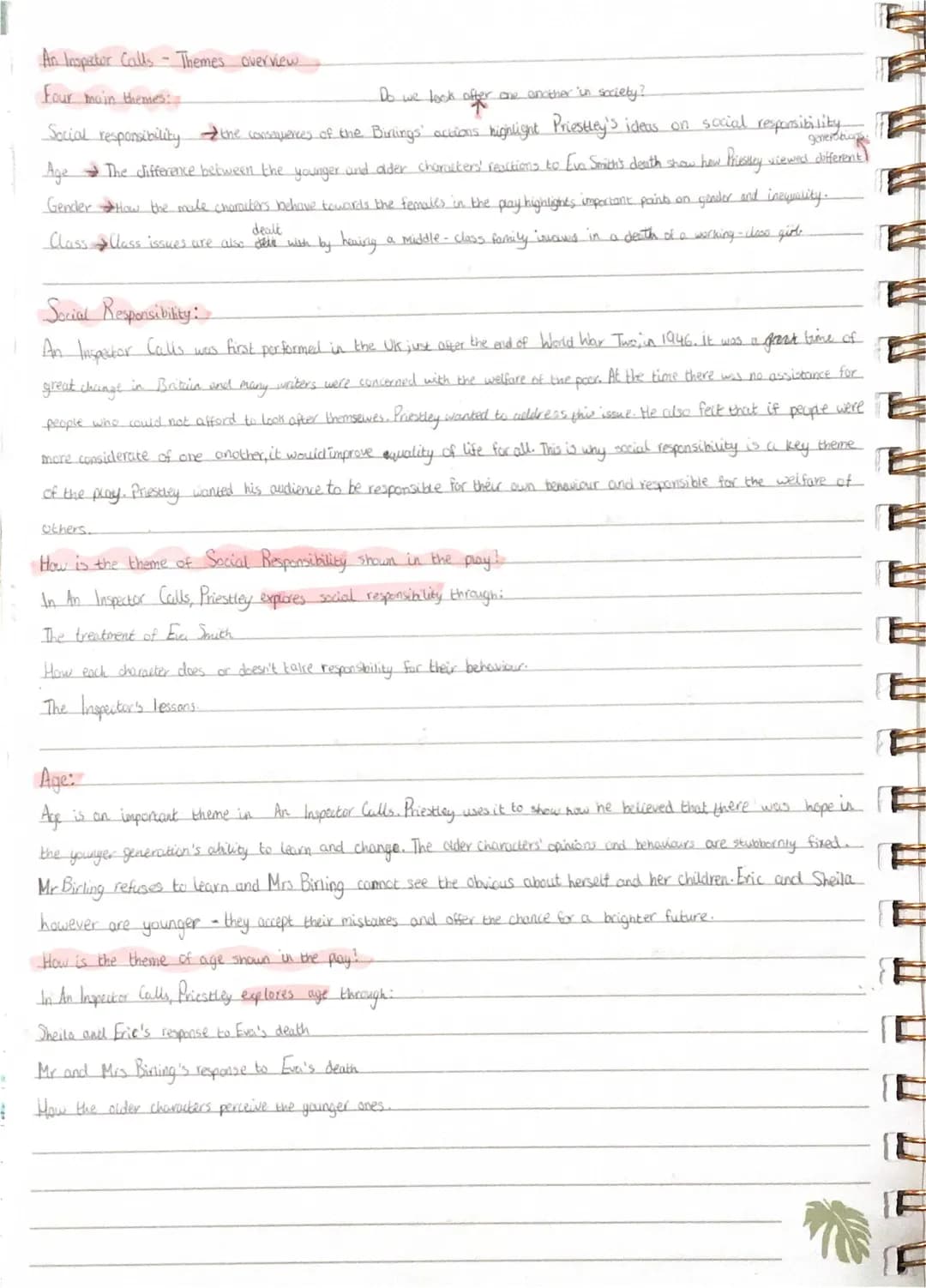 An Inspector Calls: Themes Overview 