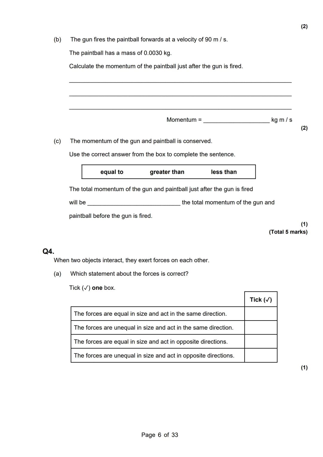 revise
with
harry
AQA Physics
Topic 5: Forces
Master Booklet
Answer the questions that are given to you, and you
can use the mark scheme pro