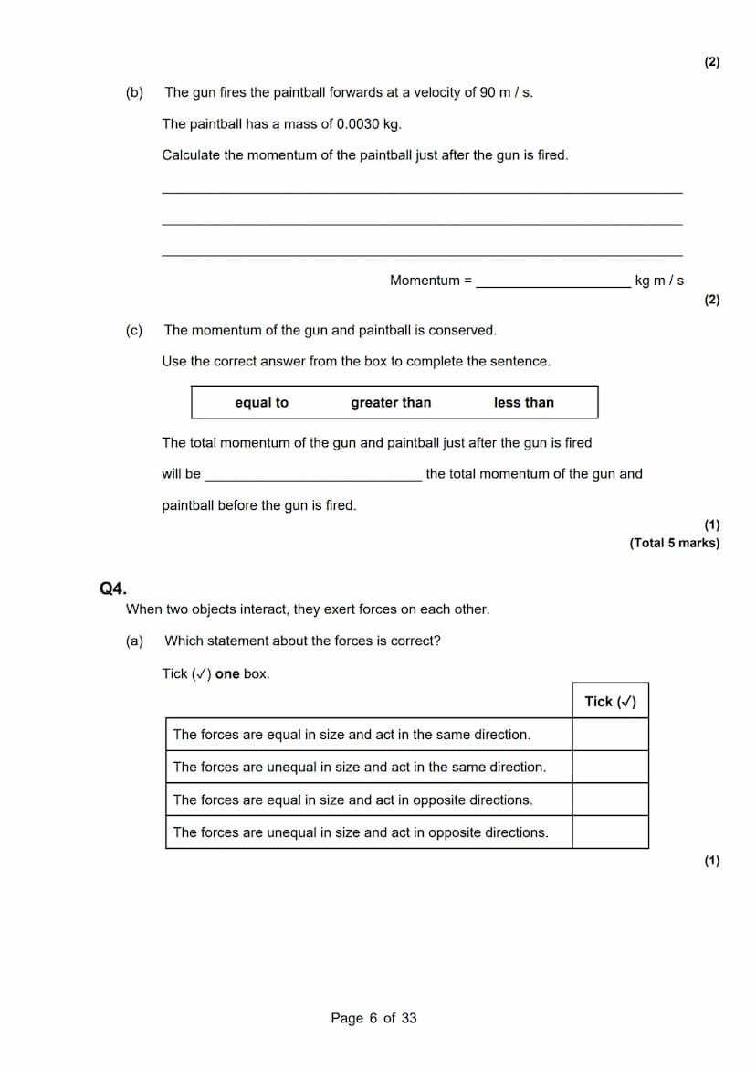 revise
with
harry
AQA Physics
Topic 5: Forces
Master Booklet
Answer the questions that are given to you, and you
can use the mark scheme pro