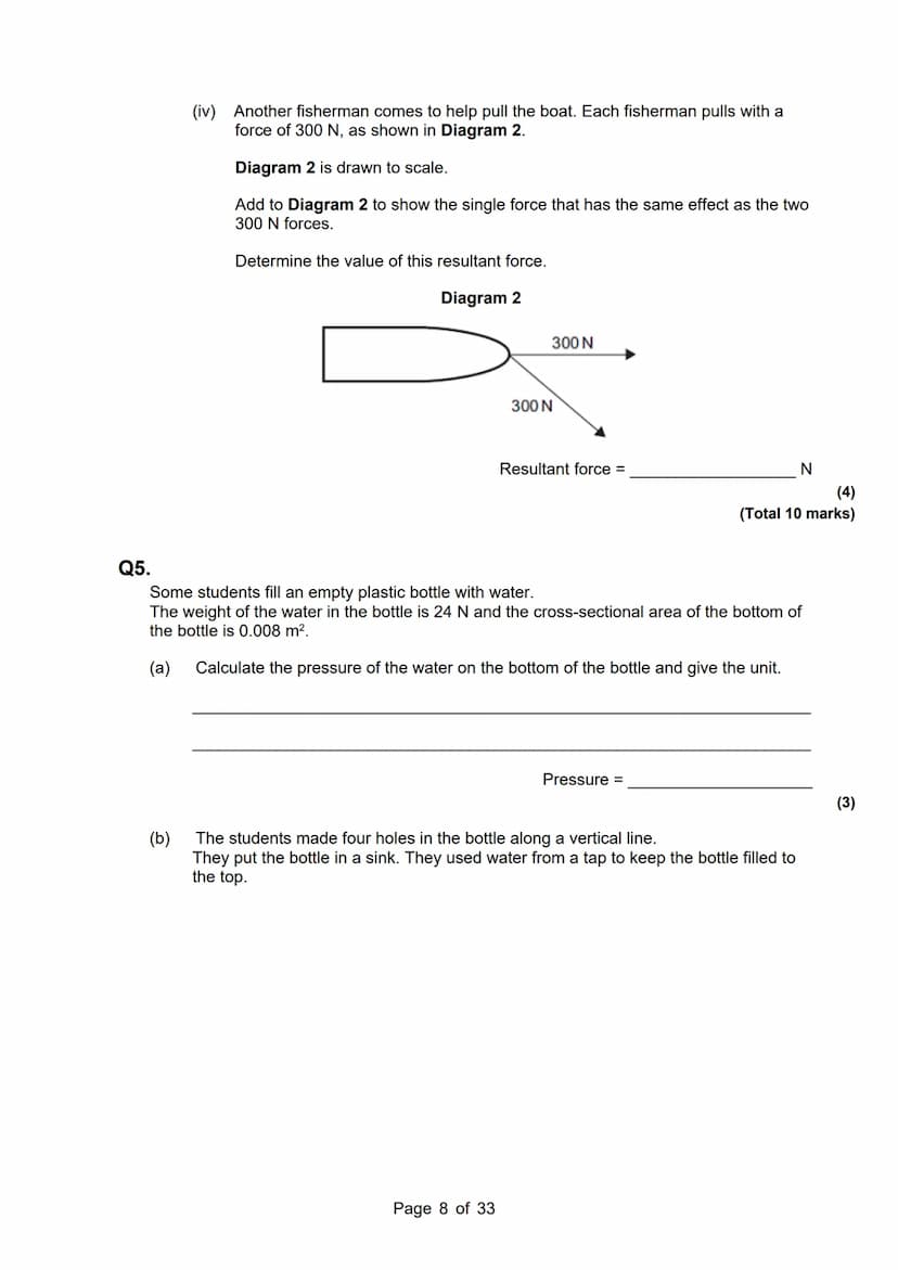 revise
with
harry
AQA Physics
Topic 5: Forces
Master Booklet
Answer the questions that are given to you, and you
can use the mark scheme pro