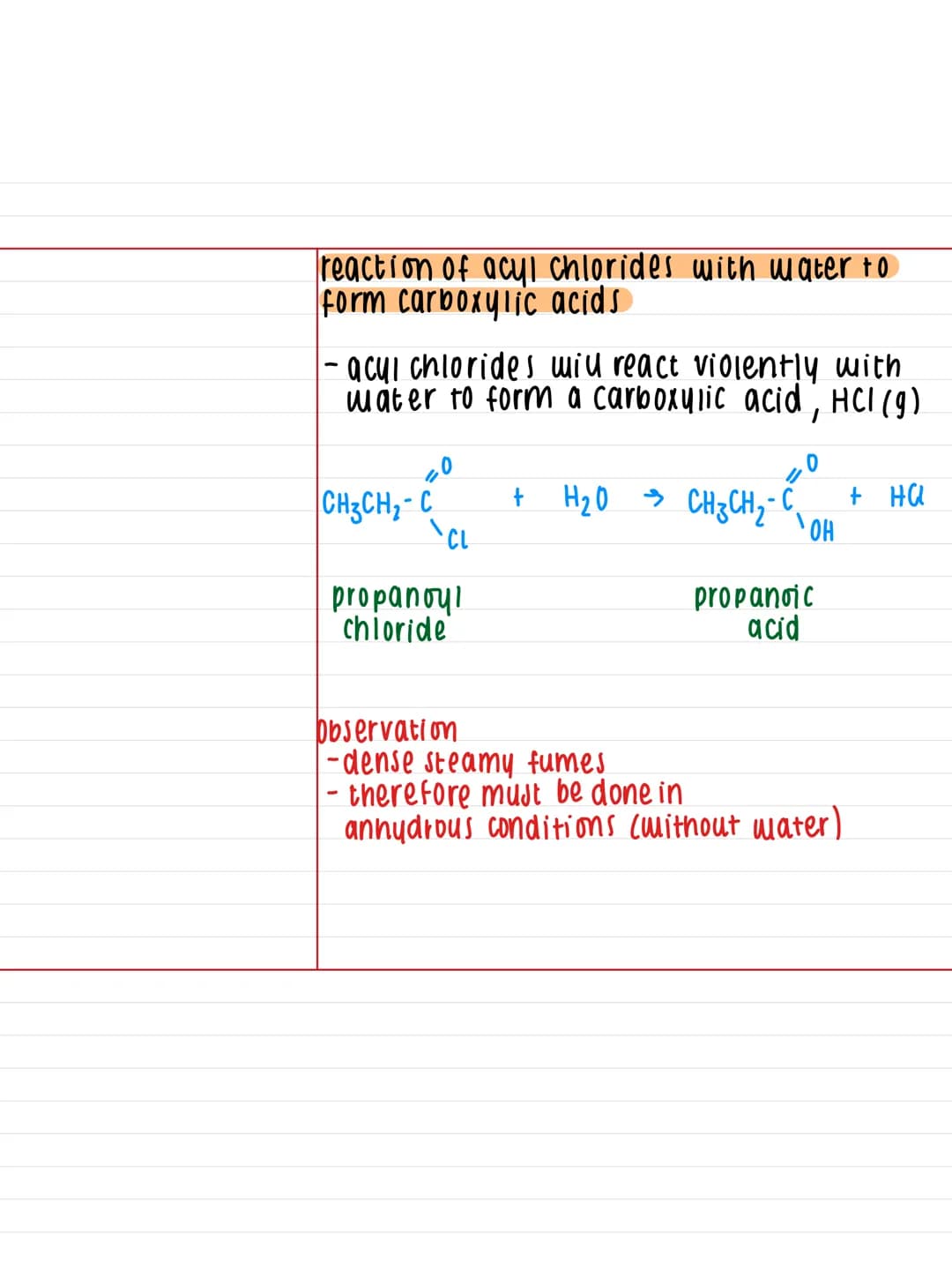 26.4 - Carboxylic acid derivates [ part 1]
Key Facts:
Notes!
Carboxylic acid
derivatives :
- compounds than
can be hydrolysed
to form the pa