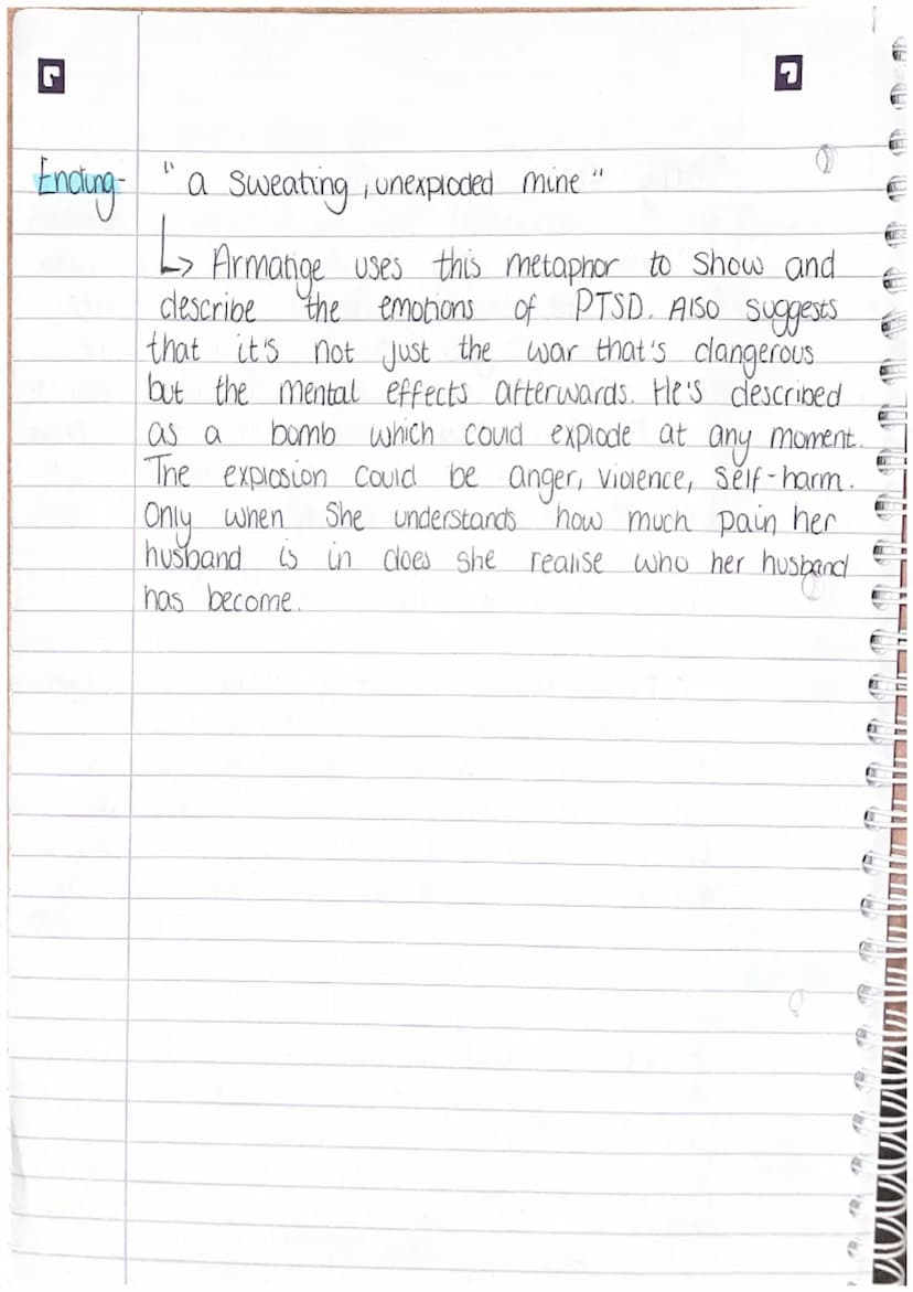 
<h2 id="context">Context</h2>
<p>The poem "The Manhunt" is written from the perspective of a soldier's partner. The soldier has sustained s