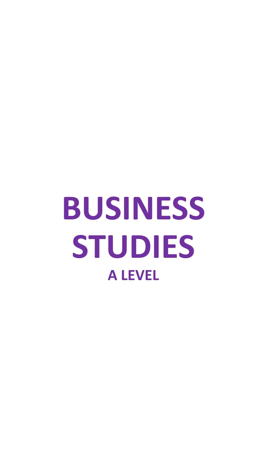 # BUSINESS
# STUDIES
A LEVEL Business Studies - Edexcel Theme 1: Markets
Market: a market is a place where buyers and sellers come together 