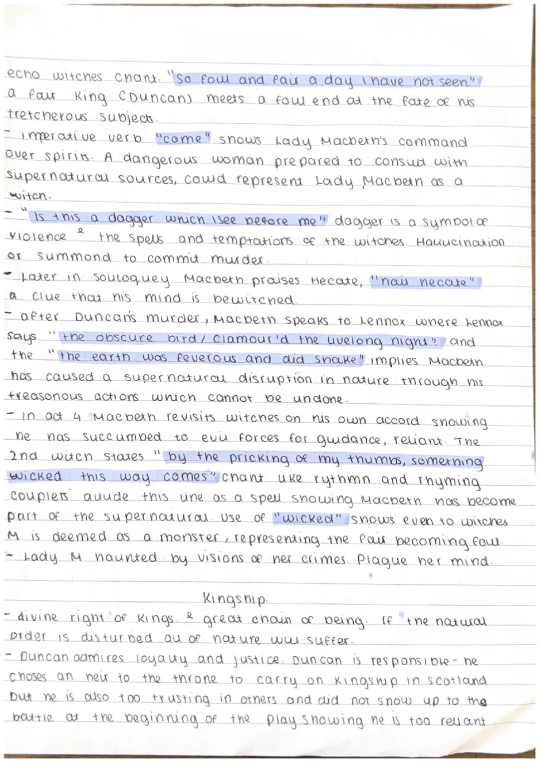 key themes in Macbeth.
ambition
- violence
-guit
motif -sleep, blood.
- appearance vs reality
super natural
Play as
seen
gender
- Kingship
a