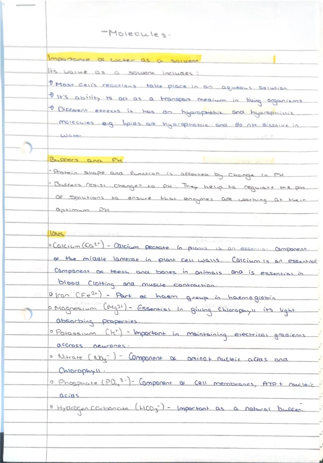 -Molecules.
Importance of water as a solvent
It's waive as a solvent includes:
- Most cell's reactions take place in an aqueous Solution
- I
