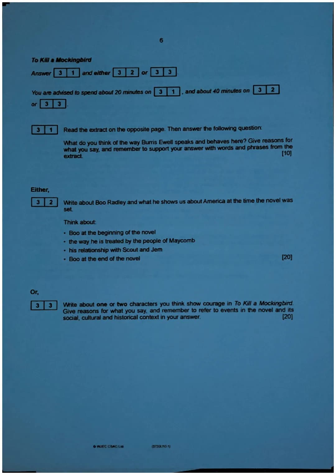 GCSE
wjec 3720U10-1
cbac
ENGLISH LITERATURE
UNIT 1
FOUNDATION TIER
WEDNESDAY, 15 MAY 2019 - AFTERNOON
2 hours
Poetry
ADDITIONAL MATERIALS
A 