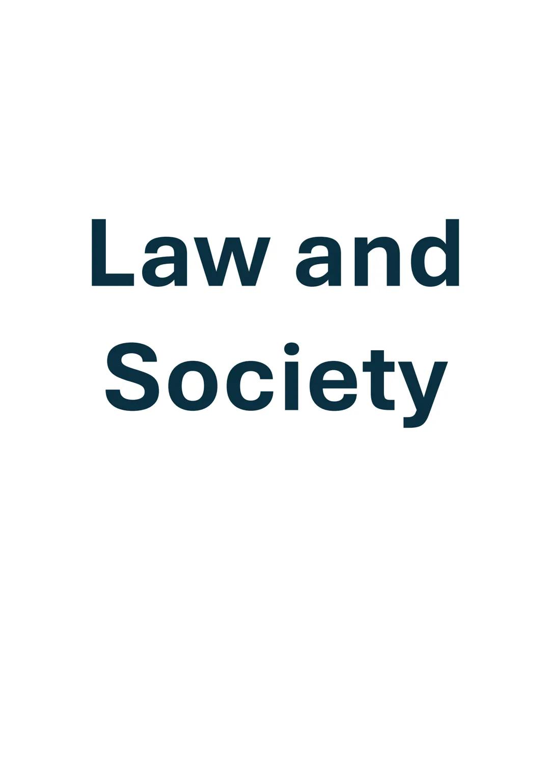 # Law and
# Society # Introduction
Society- according to sociologists "a group of people with common territory, interaction and
culture" (la