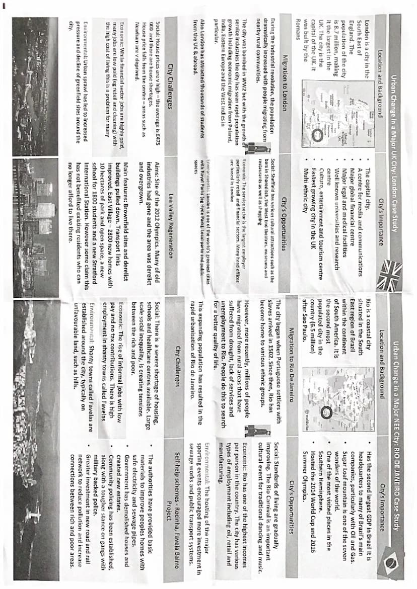 What is Urbanisation?
This is an increase in the amount of people living in urban areas such
as towns or cities. In 2007, the UN announced t