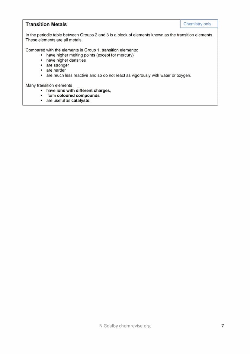 Revision Guide: 4.1 Atomic Structure and the Periodic Table
Atoms, Elements and Compounds
Atoms
All substances are made of atoms. An atom is