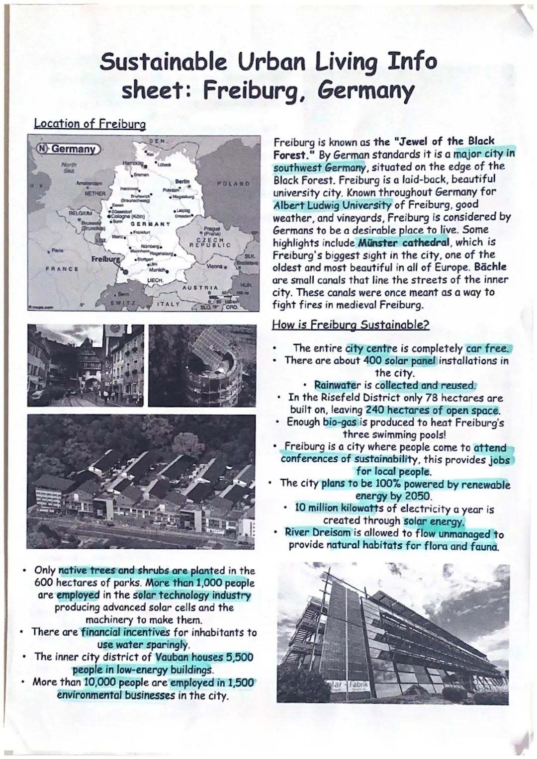 • A major city in Southwest Germany
• Münster Cathedral
• Sight seeing cing

•Residants can investin renewable
energy sources
065 million - 