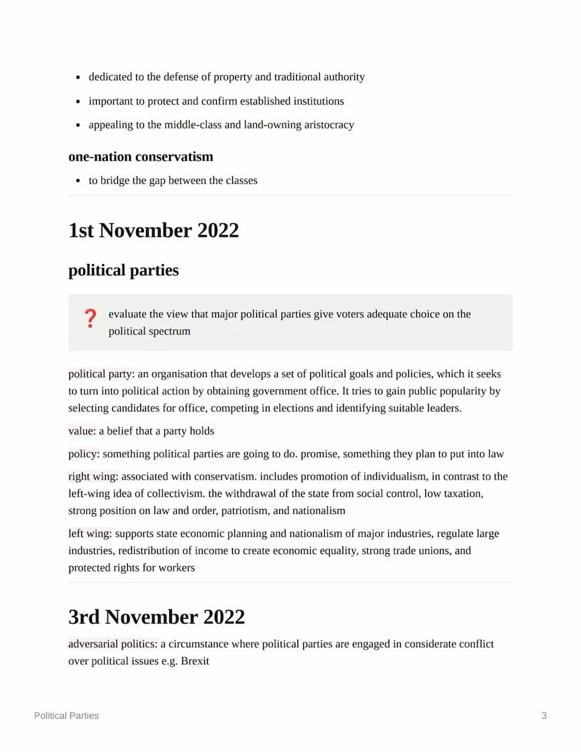 Political Parties
Ⓒsubject
politics
Last edited time @November 30, 2022 4:12 PM
deadline
Enotes
status
Ⓒ type
contents
18th October 2022
1st