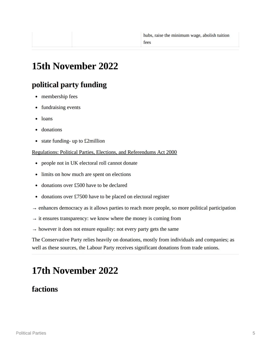 Political Parties
Ⓒsubject
politics
Last edited time @November 30, 2022 4:12 PM
deadline
Enotes
status
Ⓒ type
contents
18th October 2022
1st