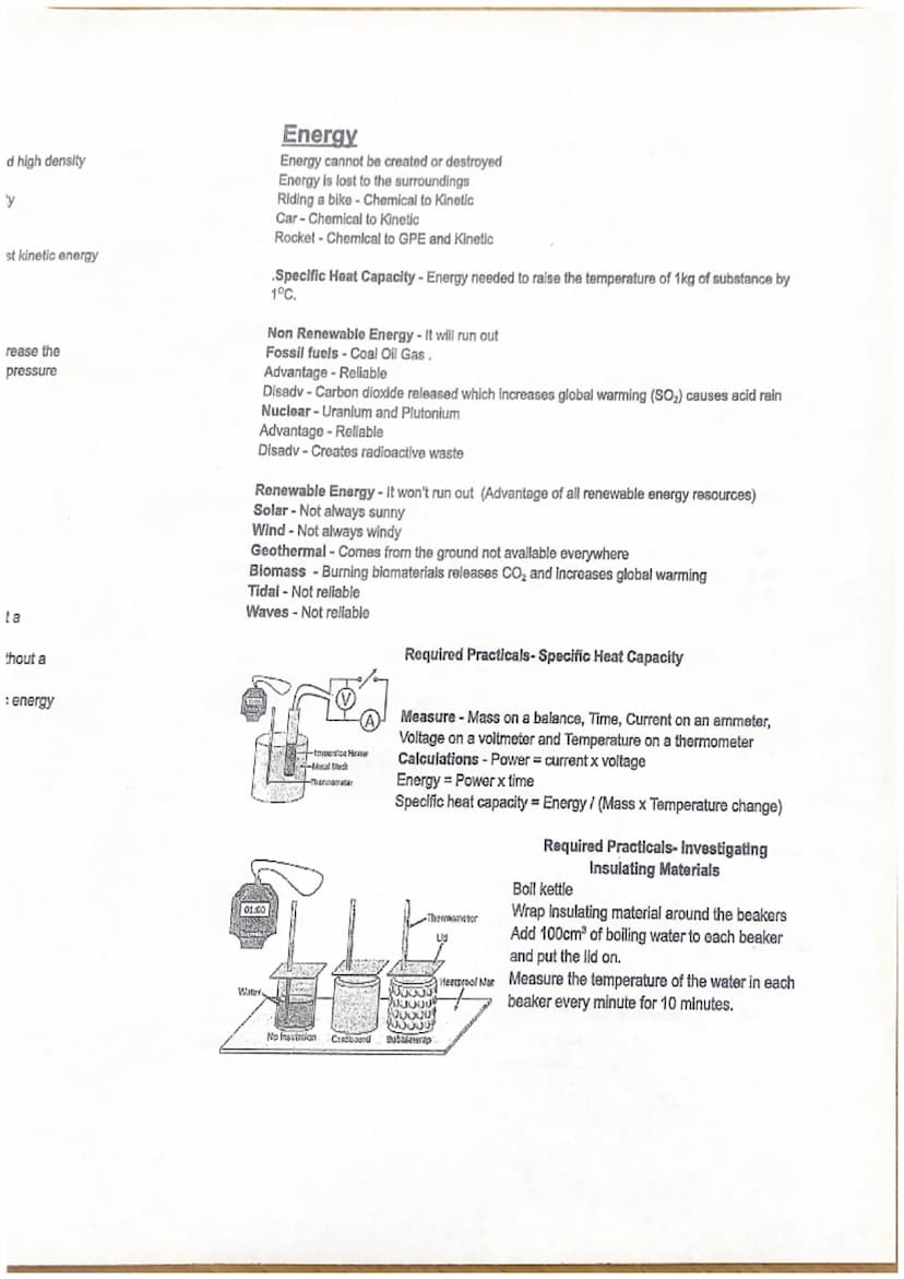 Electricity (2)
Mains electricity - 230V & 50 Hz
Direct potential difference - P.D that goes in one direction
Alternating potential differen