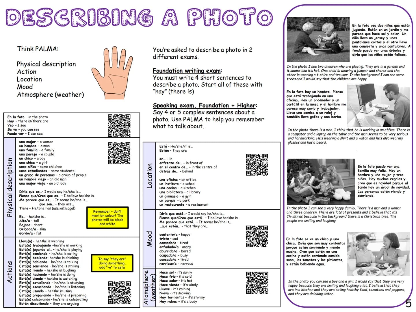 GCSE SPANISH
KNOWLEDGE
ORGANISER
This knowledge organiser has lot of
general vocabulary and topic specific
vocabulary to help you revise.
Wh