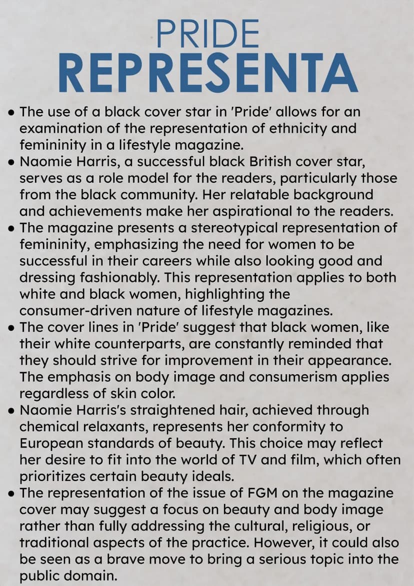 Media
EDUQAS GCSE 2024
MEDIA STUDIES
PAPER ONE NOTES SECTION A
PRIDE
CELEBRATING 24 YEARS AT THE TOP!
PR
NOVEMBER 2015 £3
FAILED BY
FEMINISM