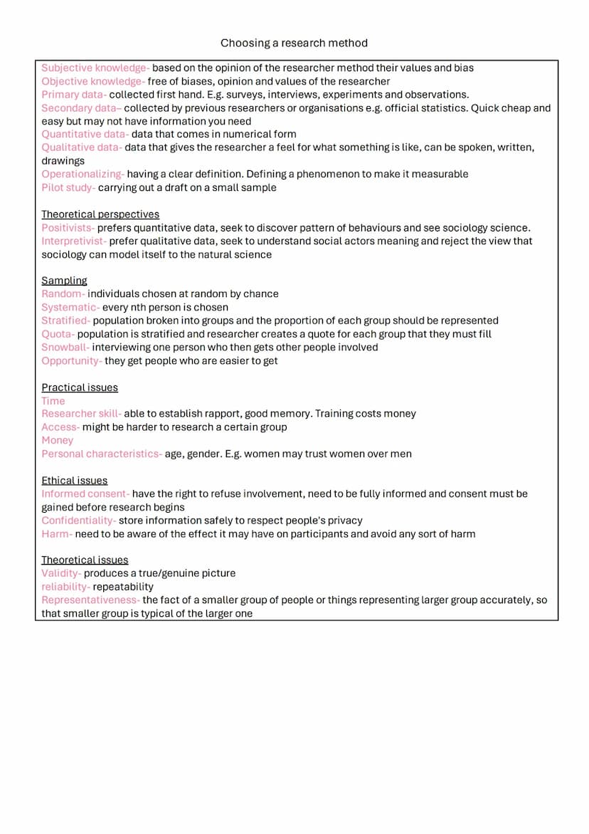 Research methods
Choosing a research method - page 2
Questionnaires - page 3
Experiments - page 4
Interviews - page 5
Participant observatio