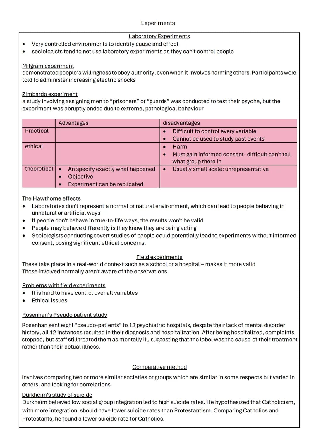 Research methods
Choosing a research method - page 2
Questionnaires - page 3
Experiments - page 4
Interviews - page 5
Participant observatio