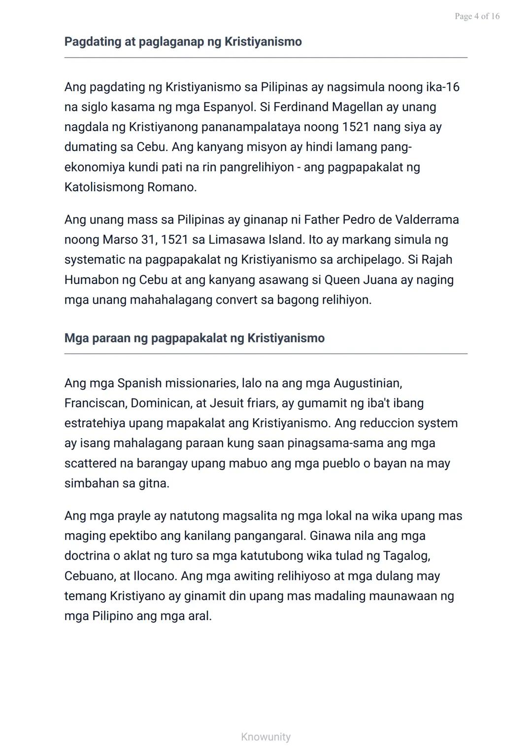 Mga Katutubong Paniniwala at Paglaganap ng Kristiyanismo at Islam
Pag-aaral sa mga sinaunang paniniwala at
pagdating ng mga relihiyon
Mga La
