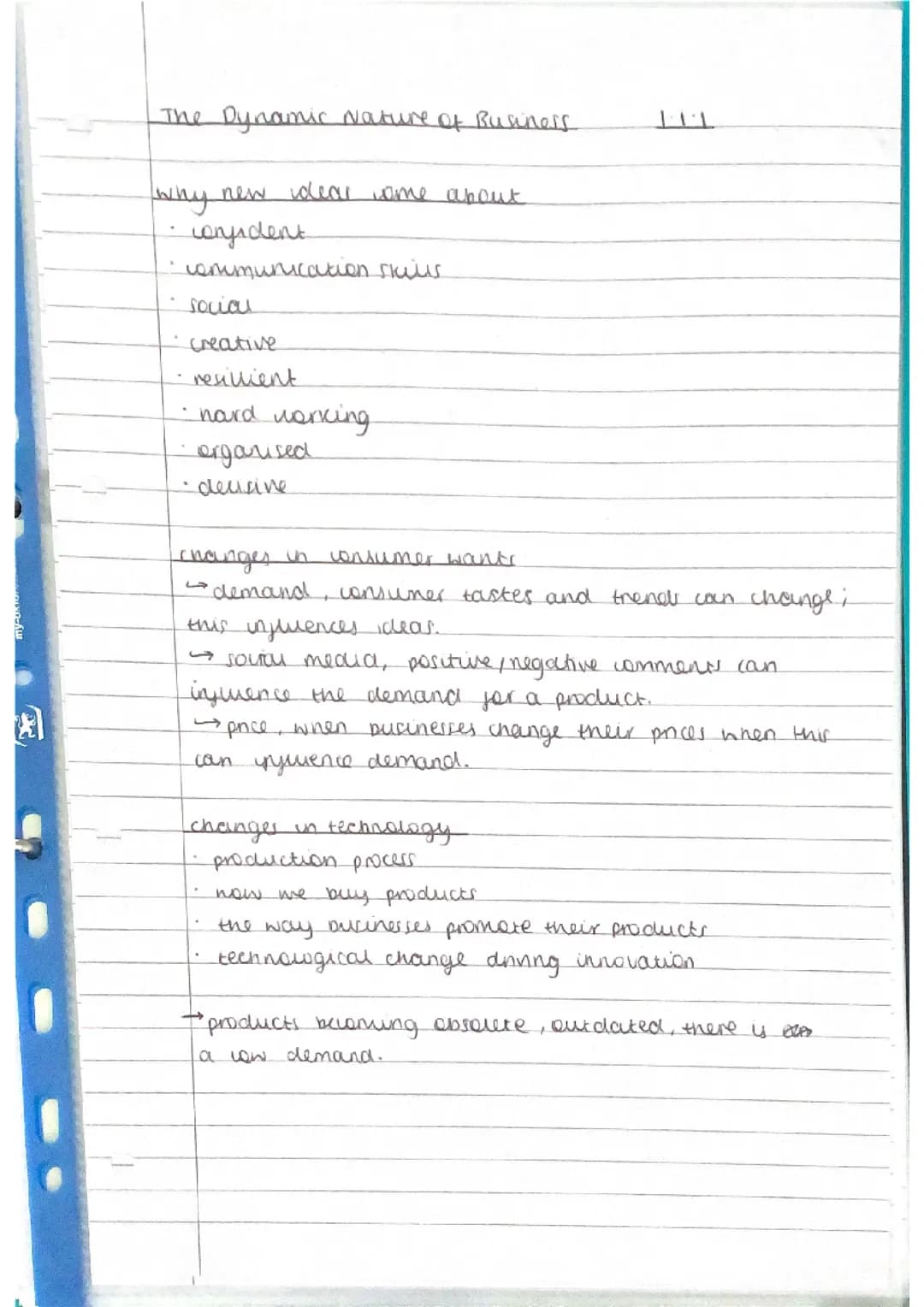 business paper 1 