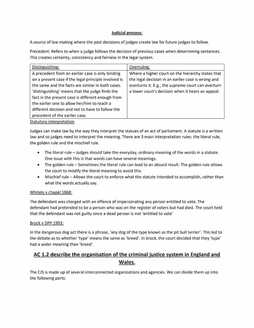 Definitions:
Unit 4
AC 1.1 describe processes used for law making.
Social control: controlling the people of the community. Getting them to 