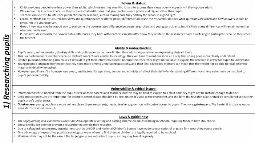 
<p>When conducting research on pupils within an educational context, it is important to consider the power dynamics, ability and understand